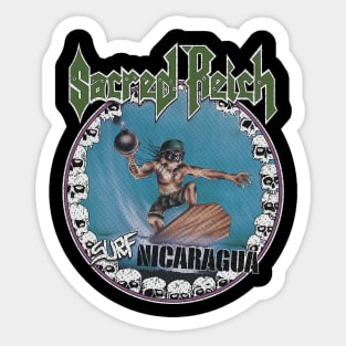 Sacred Reich Surf Nicaragua Album Art Sticker